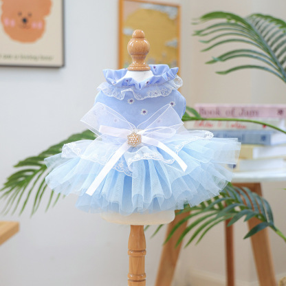 Cute Princess Tulle Puff Dress - Miss Coco Bridal Gown for Pets
