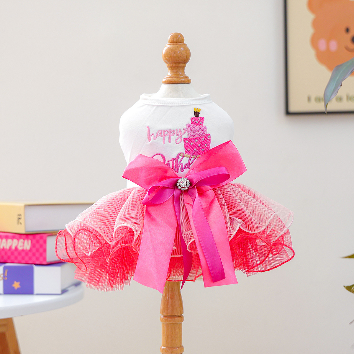 Bellepaw Pet Birthday Sparkle Tutu Dress