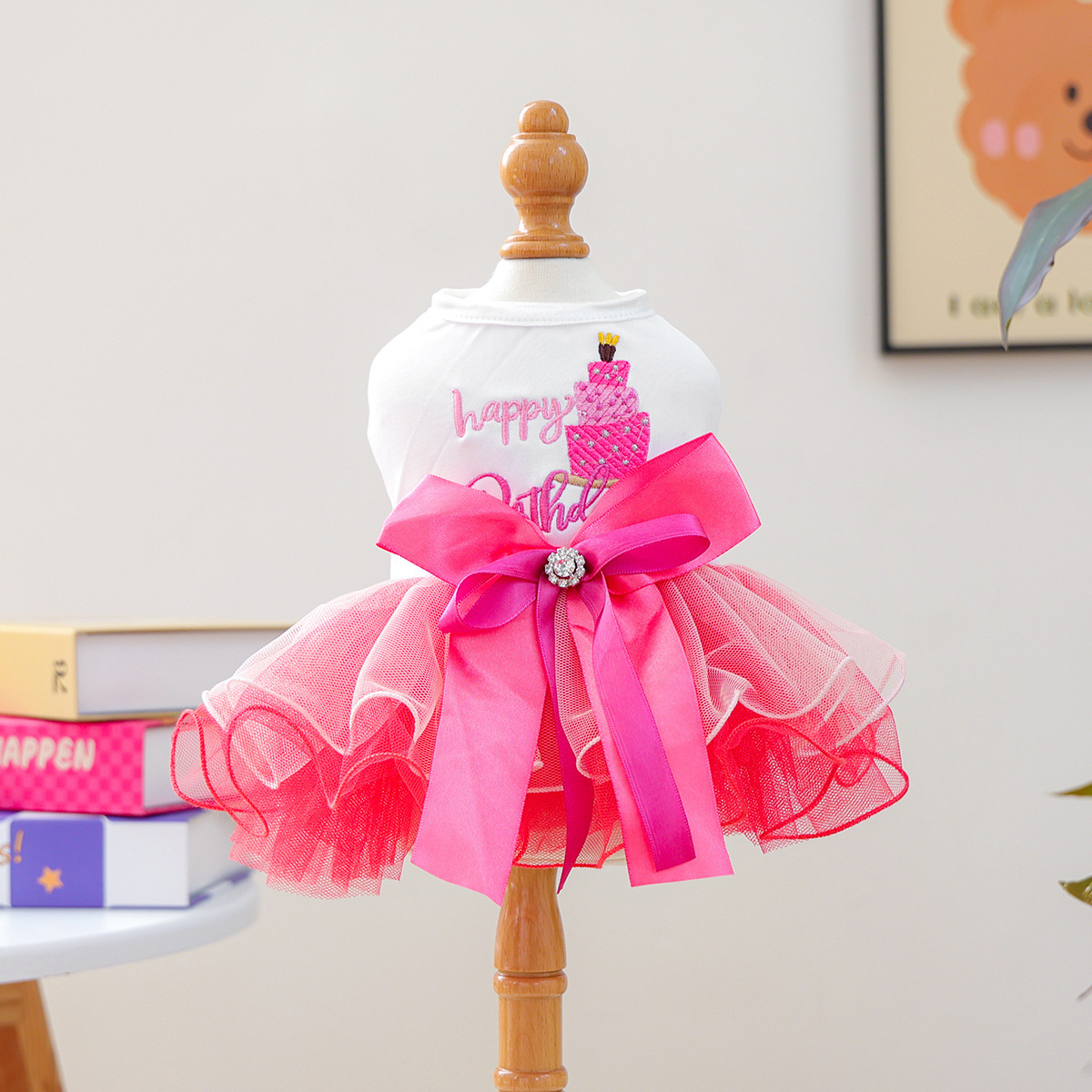 Bellepaw Pet Birthday Sparkle Tutu Dress