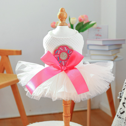 Cute Princess Tulle Puff Dress - Miss Coco Bridal Gown for Pets