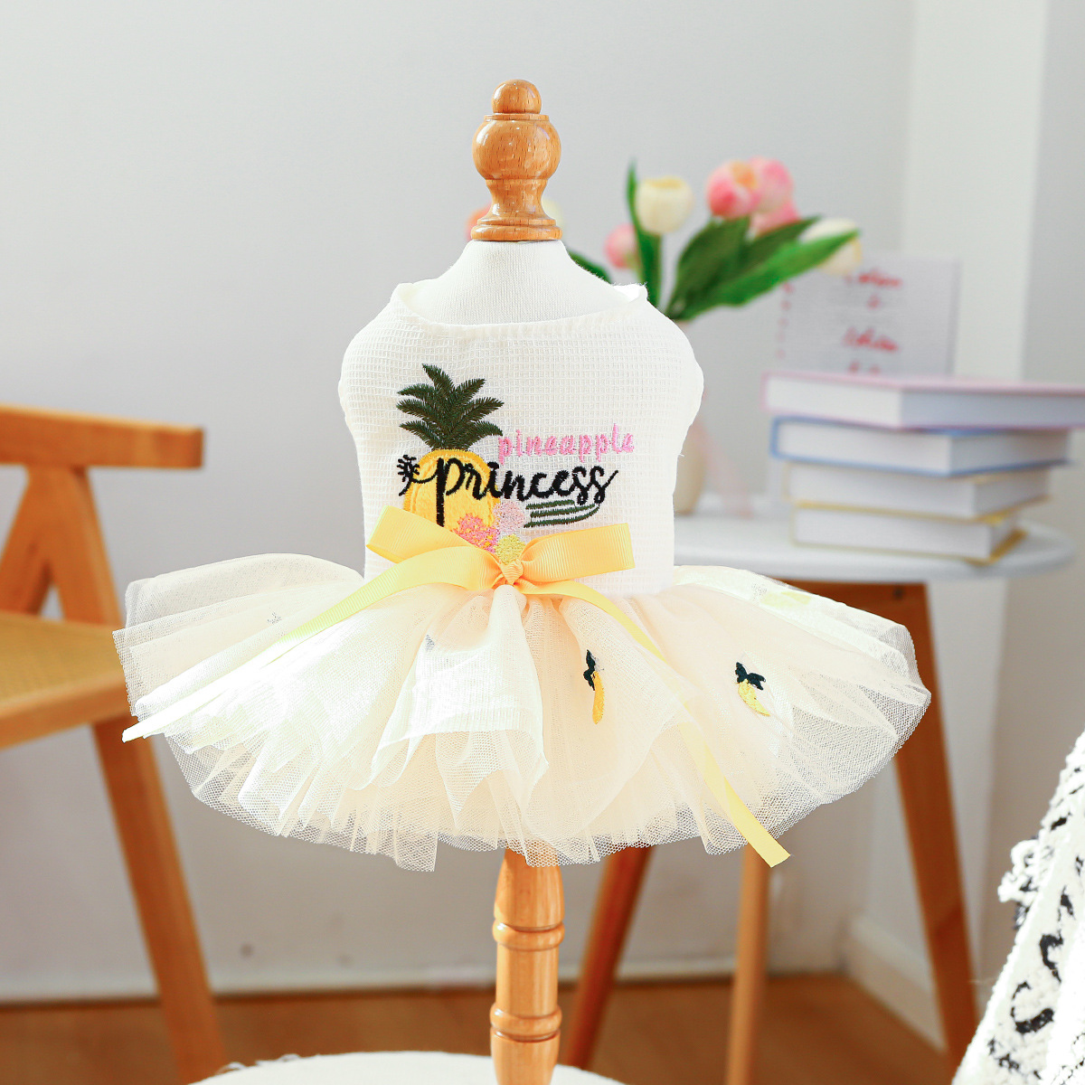 Cute Princess Tulle Puff Dress - Miss Coco Bridal Gown for Pets