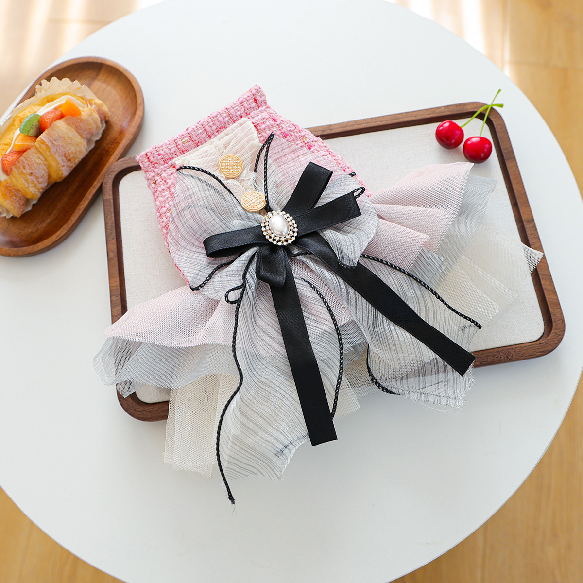 Spring Comfortable Colorful Chic Pet Dress - Blue (For Small Dogs & Cats)