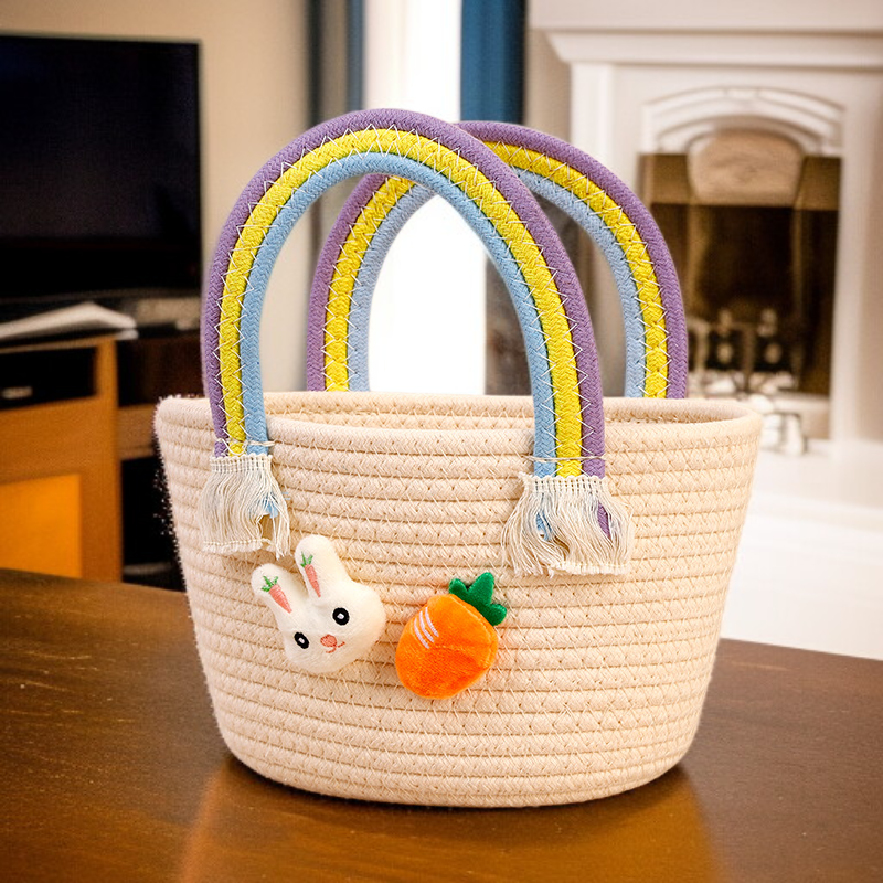 Handmade Cotton Rope Basket