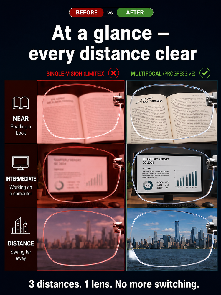 👓Tired of endless eye exams and swapping glasses? One pair is all you will ever need for the next 20 years!