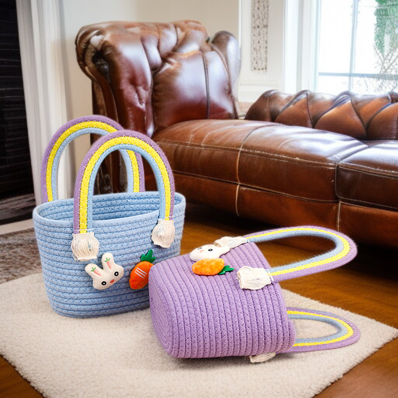 Handmade Cotton Rope Basket