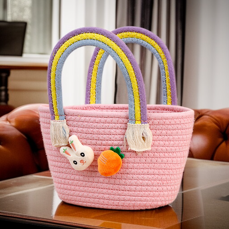 Handmade Cotton Rope Basket