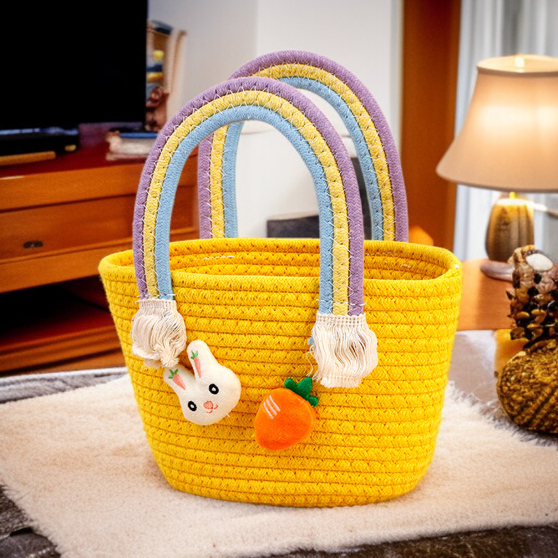 Handmade Cotton Rope Basket