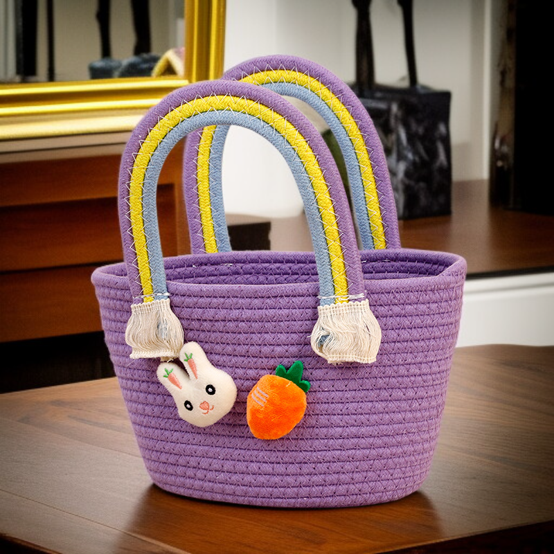Handmade Cotton Rope Basket