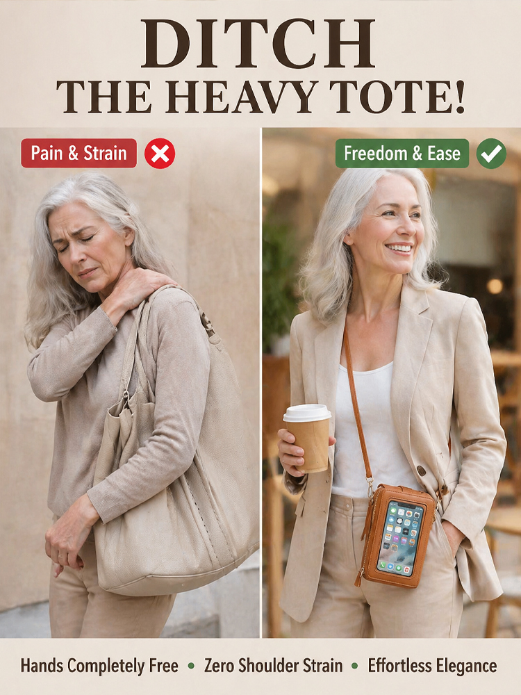 ✨Tired of heavy, shoulder-straining bags? Upgrade to our Smart Touchscreen Mini Crossbody!