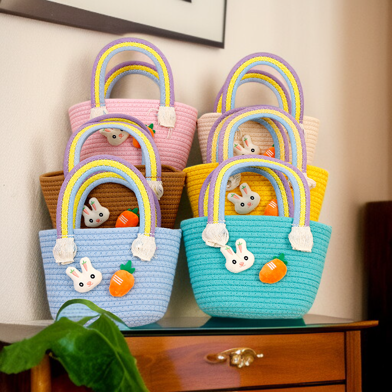 Handmade Cotton Rope Basket