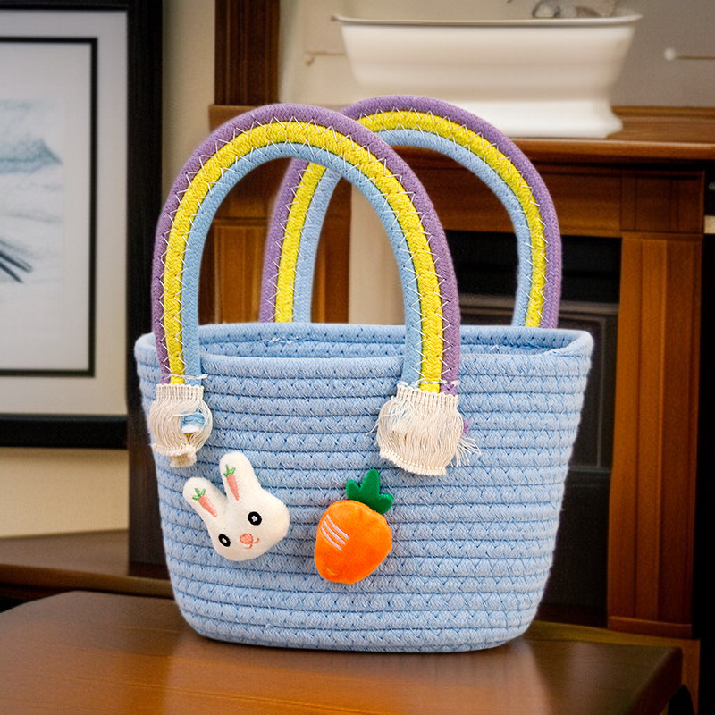 Handmade Cotton Rope Basket