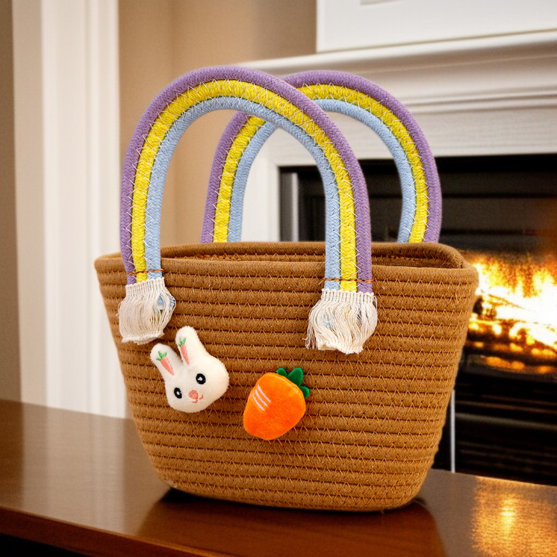 Handmade Cotton Rope Basket
