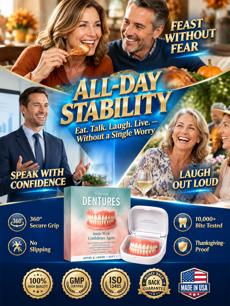  ✨ Transform Your Smile Instantly from Home! Tired of outrageous dentist bills and messy, toxic denture glues? Say hello to the Premium Snap-On Custom Smile—the professional, pain-free solution delivered straight to your door. Skip the waiting room and ge