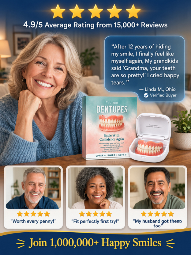  ✨ Transform Your Smile Instantly from Home! Tired of outrageous dentist bills and messy, toxic denture glues? Say hello to the Premium Snap-On Custom Smile—the professional, pain-free solution delivered straight to your door. Skip the waiting room and ge