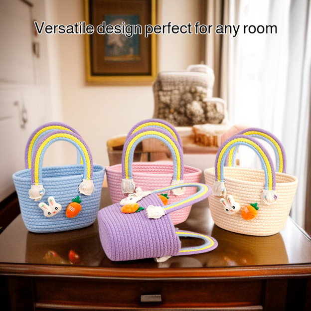 Handmade Cotton Rope Basket