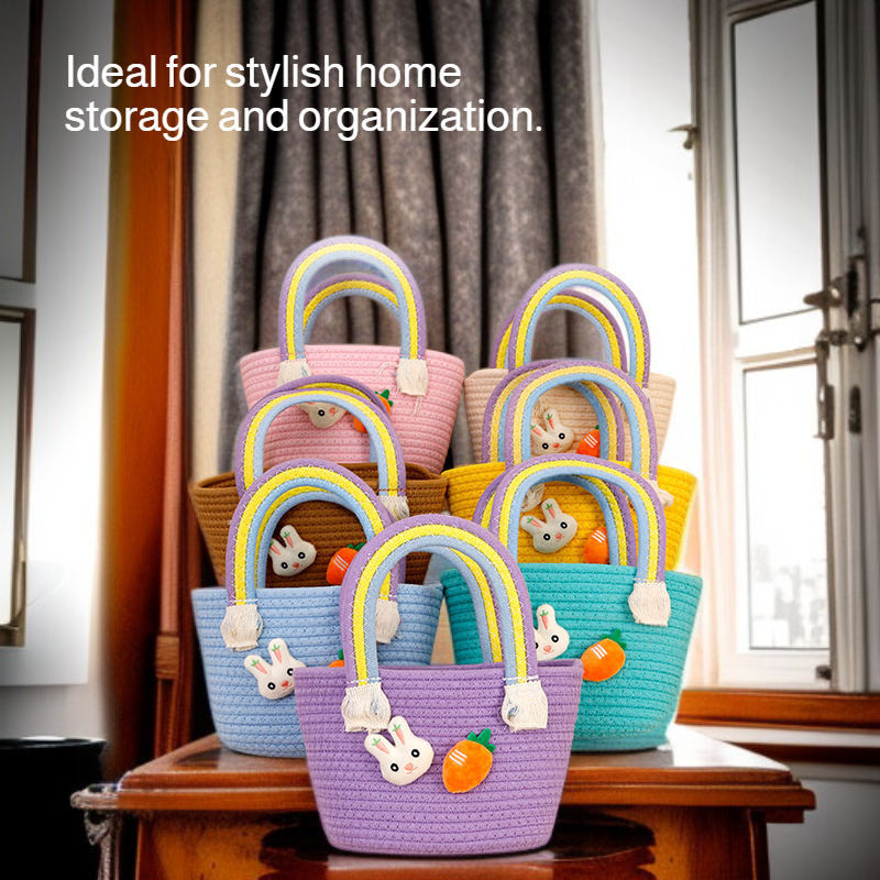 Handmade Cotton Rope Basket