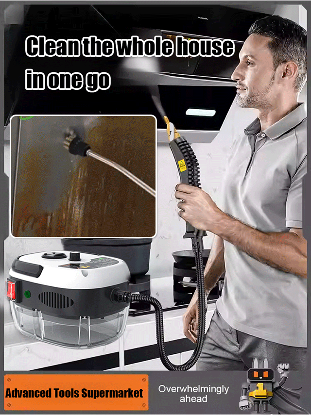 High temperature and high pressure steam cleaning machine 🔥 2500W Pro-Grade Steam Cleaner | ⏱️ Ready in 30s | 🚫 100% Chemical-Free