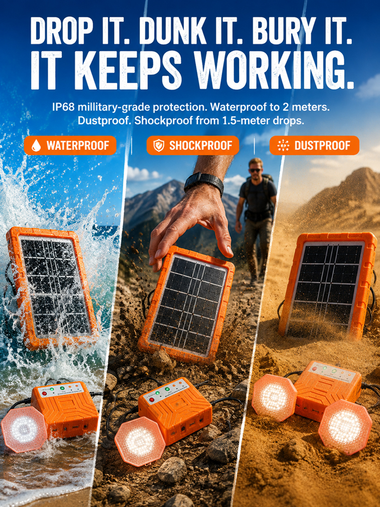 Off-Grid Solar Power Generator Kit – Emergency 72H Energy Backup & $0 Electric Bills Solar Station (Clearance Blowout Sale)