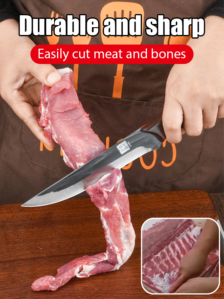 🔥Traditional Iron-Cutting Bone Carving Knife Forged by Ancient Methods🗡️Cutting metal like cutting fruit🪙Worth collecting