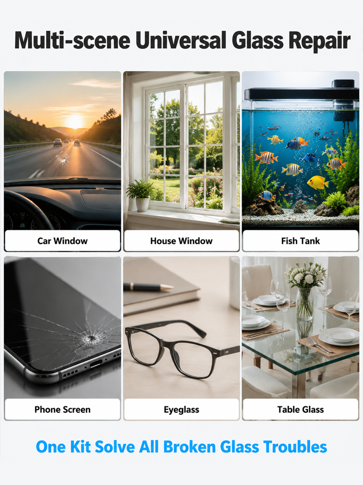 Stop wasting money on windshield replacement: Fix cracks at home in 5 minutes 🛠️✨Save your windshield: Stop crack expansion instantly and regain HD driving vision 🚗🛡️