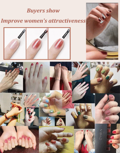 90% of customers choose our 6-piece bundle!  🏆No-bake peel-off nail polish👋Switch colors daily to match your OOTD easily!