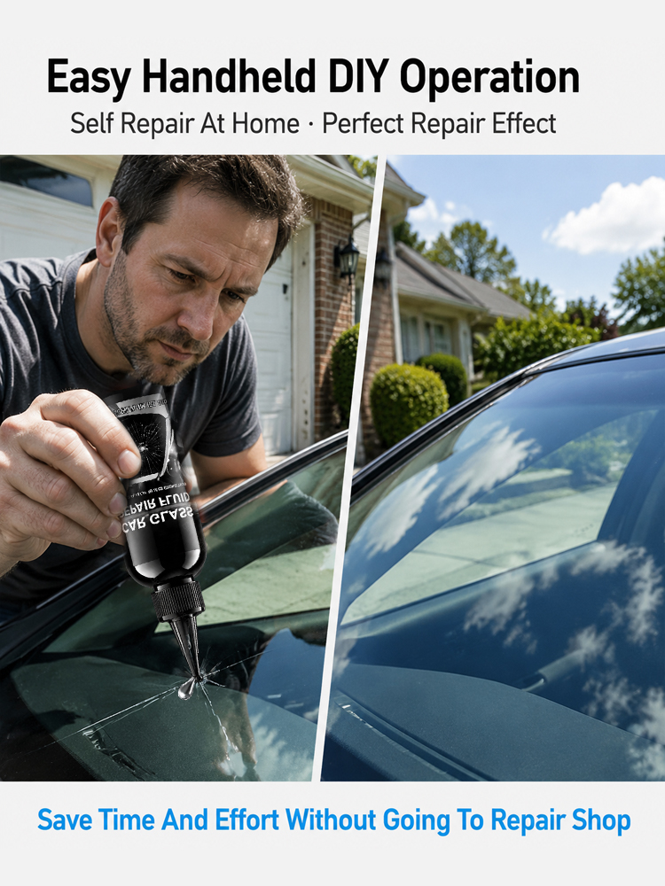 Stop wasting money on windshield replacement: Fix cracks at home in 5 minutes 🛠️✨Save your windshield: Stop crack expansion instantly and regain HD driving vision 🚗🛡️