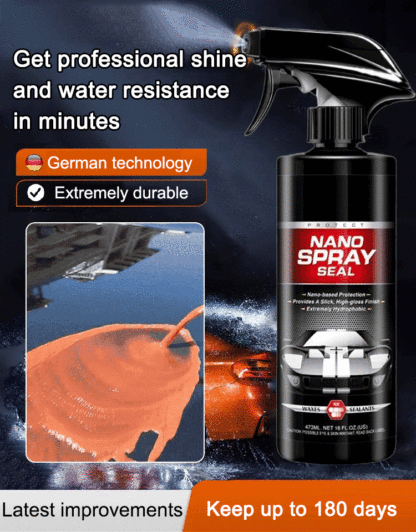Spray & Wipe – Give Your Paint a Liquid Glass Shield✨[Brand new]Paint care coating agent💧180-Day Super Hydrophobic – Rain Just Slides Off🛡️Nano-Ceramic Coating – Cut Car Washes in Half