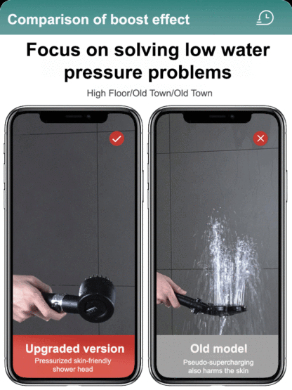📦📦New massage booster shower head, The top choice for home upgrades! Make bathing a pleasure!