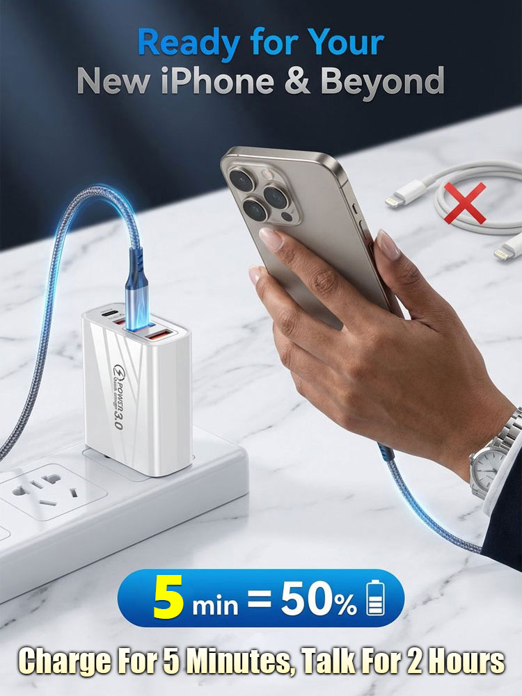 End Outlet Chaos: Power 4 Devices Simultaneously with 1 Block 🔌⚡Extend Battery Life: Smart Chip Prevents Overheating & Protects Tech 📱🛡️