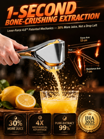 Commercial Stainless Steel Citrus Juicer – 99% Pure Extract & Award Winner (Midnight Clearance Sale)
