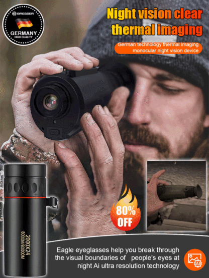 German technology thermal imaging monocular night vision device🌙Clear images even in the dark 