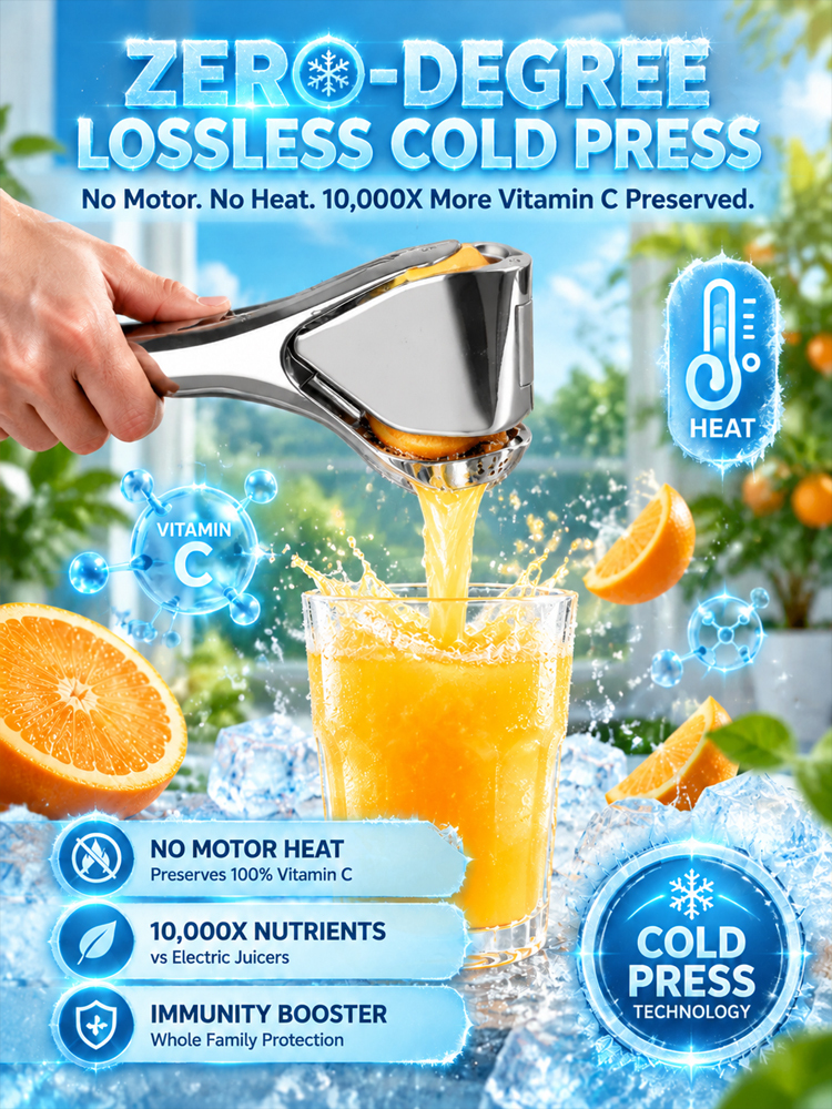 Commercial Stainless Steel Citrus Juicer – 99% Pure Extract & Award Winner (Midnight Clearance Sale)
