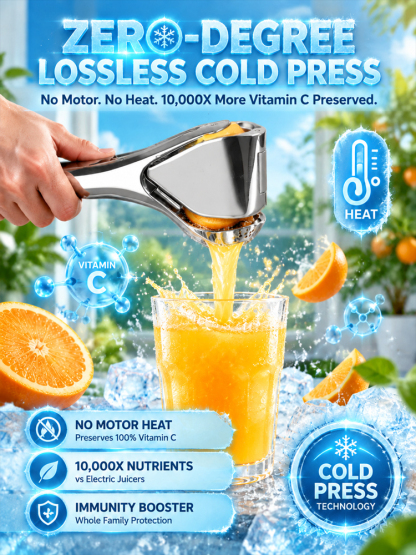 Commercial Stainless Steel Citrus Juicer – 99% Pure Extract & Award Winner (Midnight Clearance Sale)