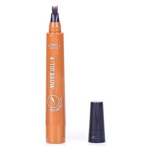 4-Prong Tip – Draws 4 Hairs in One Stroke, Instantly Natural✨MADIELI   4 Head Liquid Bionic Eyebrow Pencil💧 Waterproof & Sweatproof – Stays Perfect Even After Workout