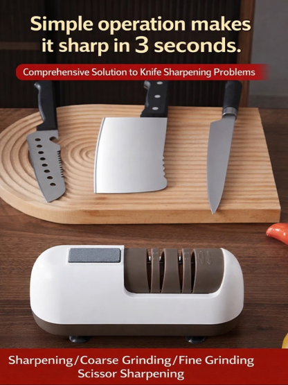 Buy 2 for $65: One for home, one for your parents! 🎁Fully automatic household electric knife sharpener✂️Sharpens scissors & various knives with one machine.