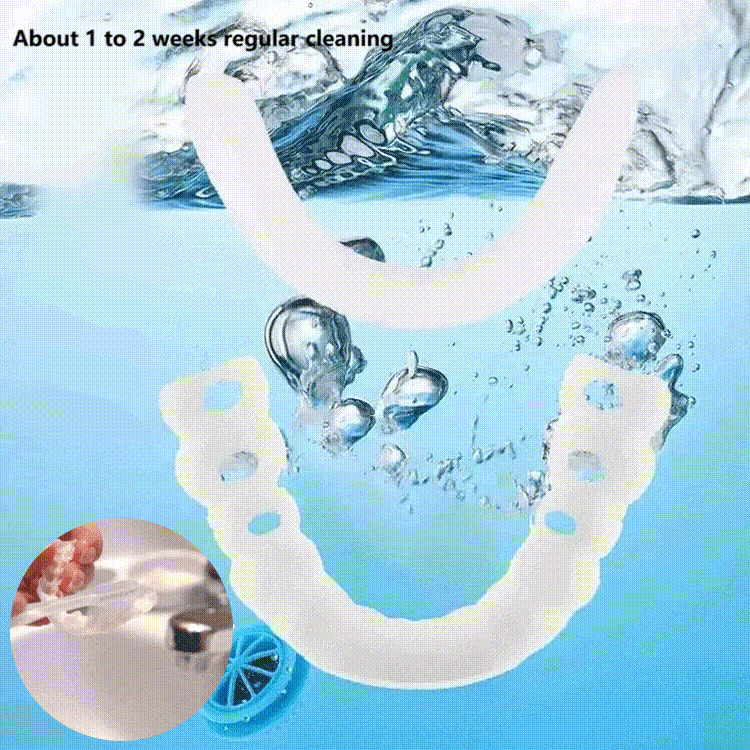 Whitening artificial teeth dentures✨ Invisible Wear – Confident Smile in 1 Second🦷 Realistic Dental Material – Whitening & Restoration in One