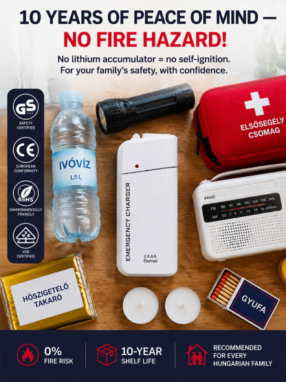 Military-Grade German Chip Emergency Phone Charger –  AA Battery Powered Survival Power Bank with Zero Fire Risk (Clearance Event 50% OFF)