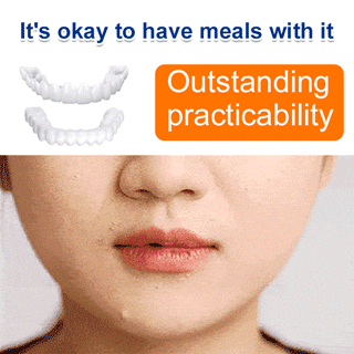 Whitening artificial teeth dentures✨ Invisible Wear – Confident Smile in 1 Second🦷 Realistic Dental Material – Whitening & Restoration in One