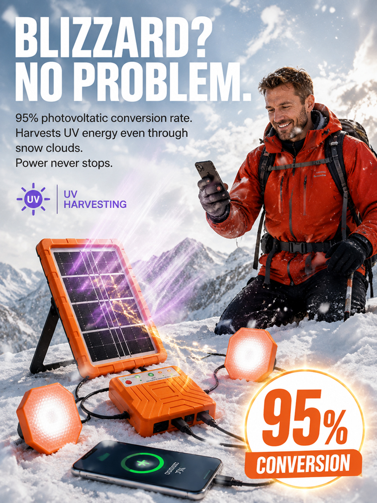 Off-Grid Solar Power Generator Kit – Emergency 72H Energy Backup & $0 Electric Bills Solar Station (Clearance Blowout Sale)