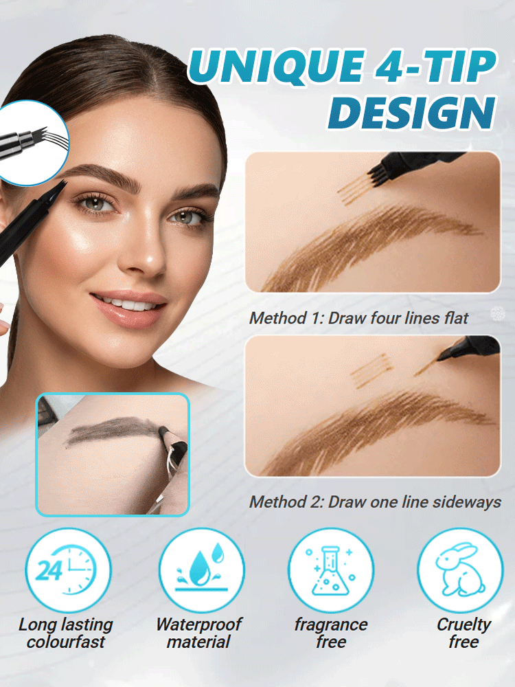 EN: Natural Brows, Stroke by Stroke ✨Fill Your Beard, Boost Confidence 🧔[Creating a Wild, Hairy Look] Beginner-Friendly Eyebrow Pencil🌊Waterproof & Sweatproof💎Better Than Microblading