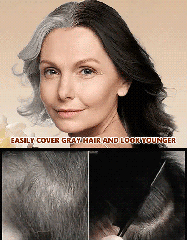 Waterproof and sweat-resistant hair dye stick to cover gray hair ⏱️ Cover your new gray hair in 10 seconds without getting your hands dirty