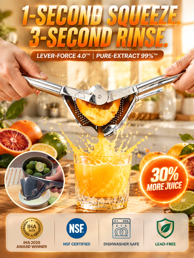 Commercial Stainless Steel Citrus Juicer – 99% Pure Extract & Award Winner (Midnight Clearance Sale)