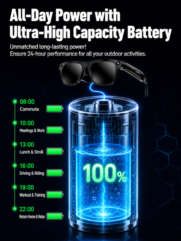 Military-Grade Silicon Valley AI Smart Camera Glasses with 4K Ultra HD, 0.1s Auto-Tint Photochromic Lenses & Real-Time 38-Language Translation (50% OFF TODAY) 🕶️