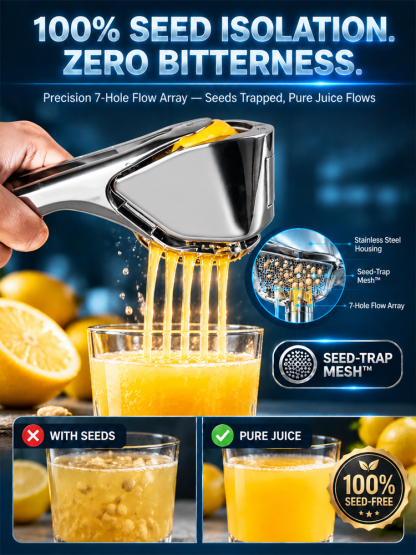 Commercial Stainless Steel Citrus Juicer – 99% Pure Extract & Award Winner (Midnight Clearance Sale)