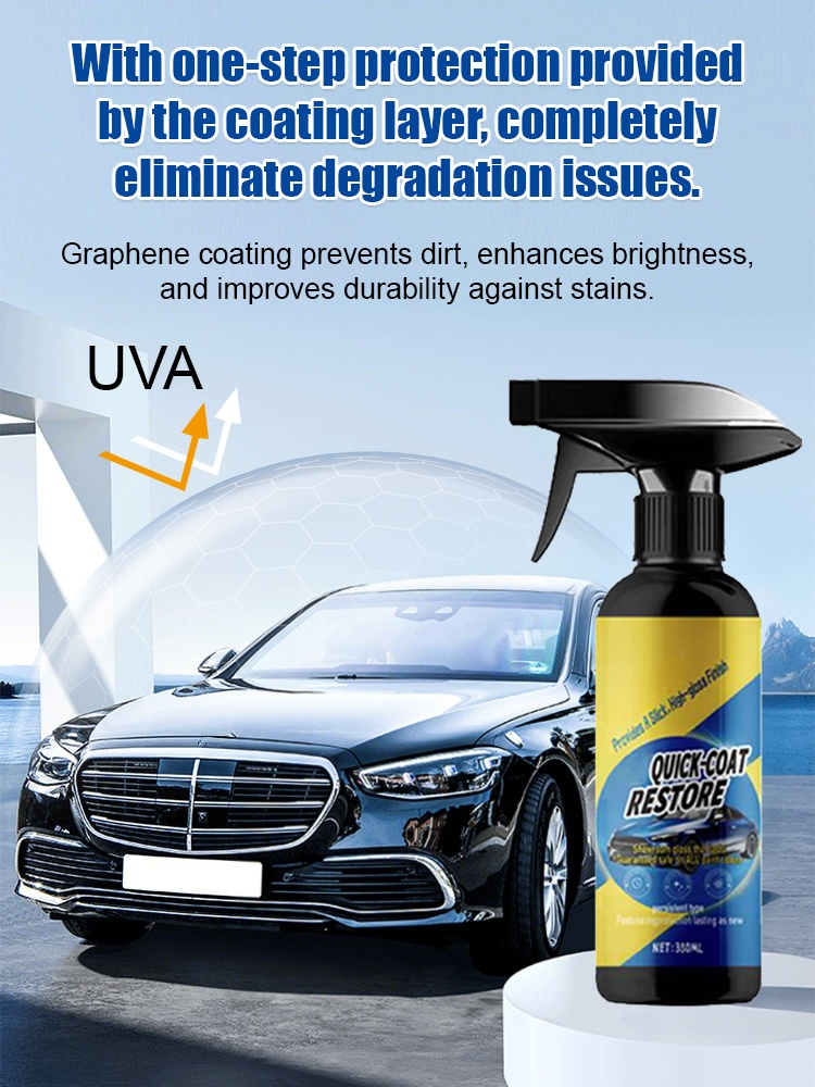 Car nano coating spray⏱️ 3-Minute Quick Detailer – DIY Care That Beats the Car Spa💧 Hydrophobic Lotus Effect – Water & Dirt Slide Right Off🛡️ Nano Ceramic Armor – Lock in That Showroom Shine with One Spray