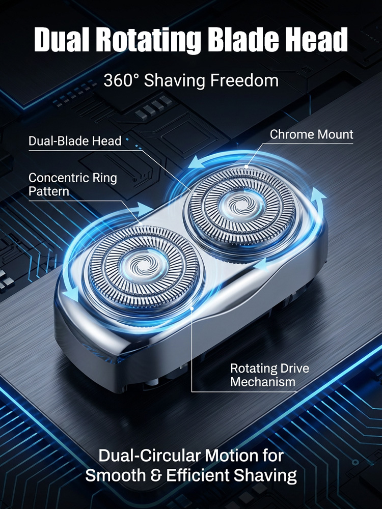 Save Big Today! 💰Seiko magnetic mini electric shaver🎯3D Floating Heads, Close Fit, Smooth Shave