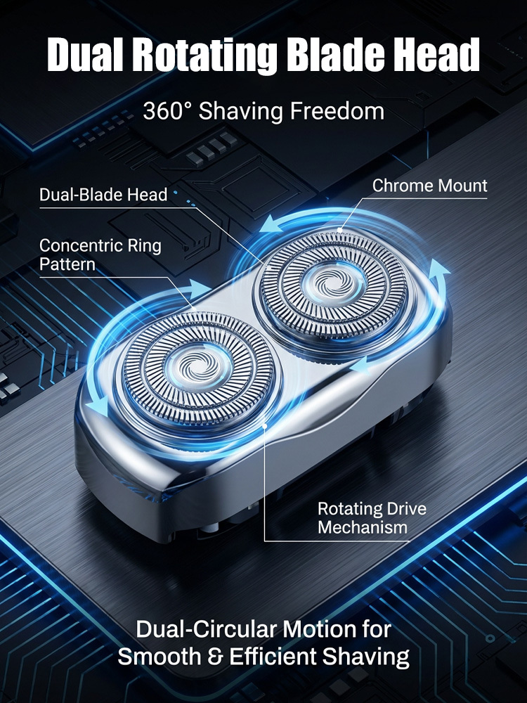 Save Big Today! 💰Seiko magnetic mini electric shaver🎯3D Floating Heads, Close Fit, Smooth Shave
