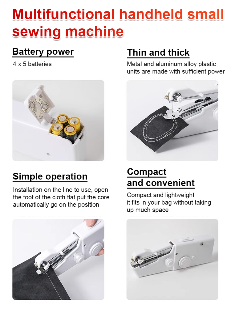 Best Value: 3 Pieces for only $67! Save $59 now. 💰⚡Multifunctional handheld small sewing machine🧭🧵Cordless & portable: The ultimate travel sewing companion.