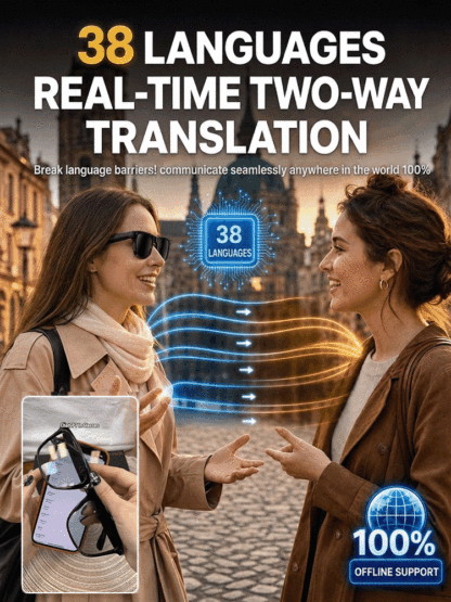 Military-Grade Silicon Valley AI Smart Camera Glasses with 4K Ultra HD, 0.1s Auto-Tint Photochromic Lenses & Real-Time 38-Language Translation (50% OFF TODAY) 🕶️
