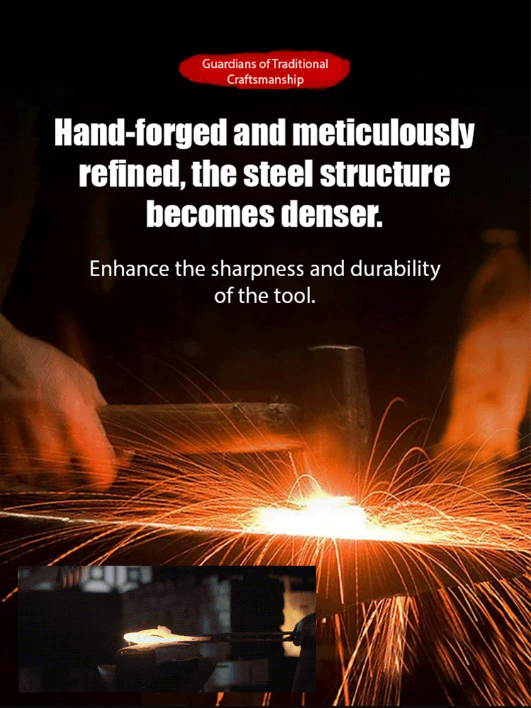 🔥Traditional Iron-Cutting Bone Carving Knife Forged by Ancient Methods🗡️Cutting metal like cutting fruit🪙Worth collecting